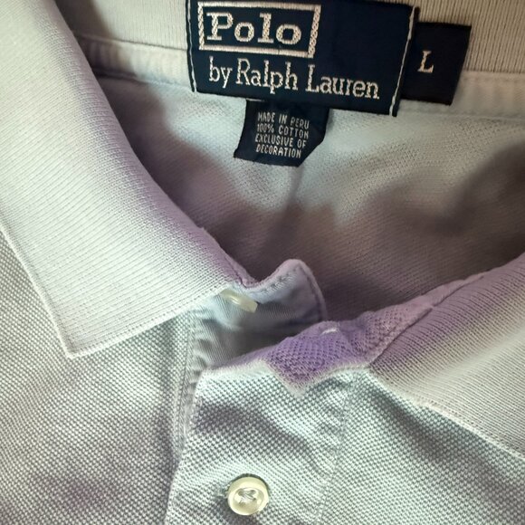 Polo Ralph Lauren Men's Baby Blue with Yellow Logo, Large - Picture 3 of 5